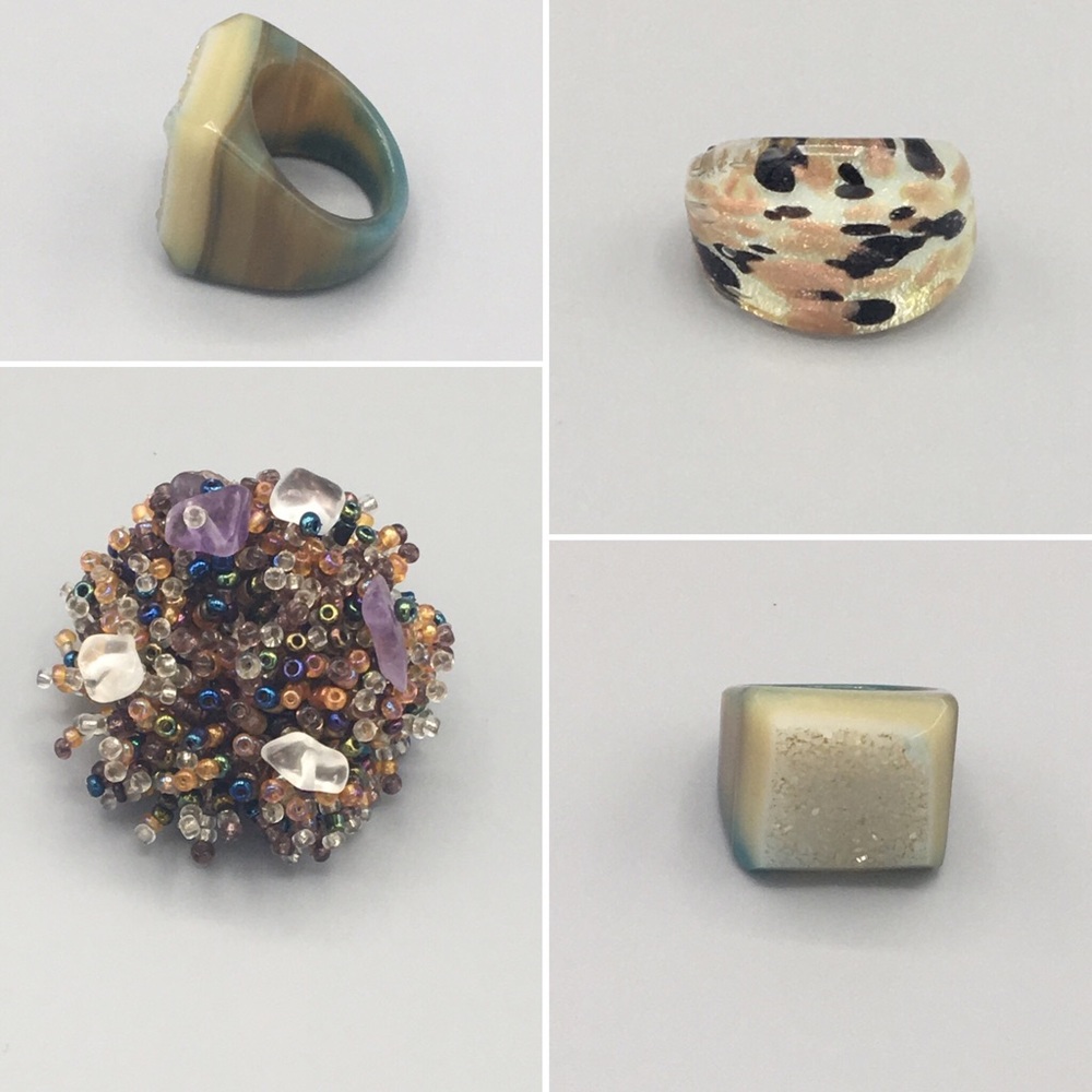 3 VTG stmt rings! Sz 6-9